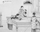 China: 'Shining Eyes and White Wrists'.  By Wu Youru (1839-1893). Ink on paper. Collection of the Shanghai History Museum.