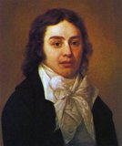A portrait of the English philosopher and poet Samuel Taylor Coleridge (1772–1834), most famous for his poems The Rime of the Ancient Mariner and Kubla Khan. Coleridge was a member of the Lake Poets who, with his friend William Wordsworth, founded the Romantic Movement in England. He also helped introduce German idealism to English-speaking culture and was influential on American transcendentalism (via Ralph Waldo Emerson). Throughout his adult life, Coleridge suffered from crippling bouts of anxiety and depression, which he chose to treat with opium, becoming an addict in the process. He died at age 61 due to symptoms typical of prolonged opium usage.