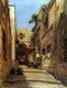 Gustav Bauernfeind (1848-1904) was a German Orientalist painter. After his first visit to Jaffa and Jerusalem in 1880-81, he traveled widely in the Middle East, particularly to the Holy Land and Damascus, eventually settling in Jerusalem where he died in 1904.