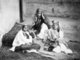 Afghanistan: Photograph of three nautch or professional dancing girls, taken at Kabul in Afghanistan by John Burke, c. 1879-80.