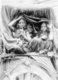India: Smiling nautch girls in a cart, c.1910.