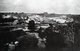 Vietnam: A panoramic view of the market and docks of Cantho in Cochinchina in 1919.